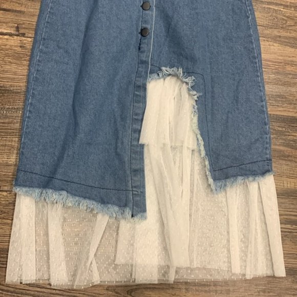 🔴SOLD🔴 NWT Denim Dress - Picture 2 of 5